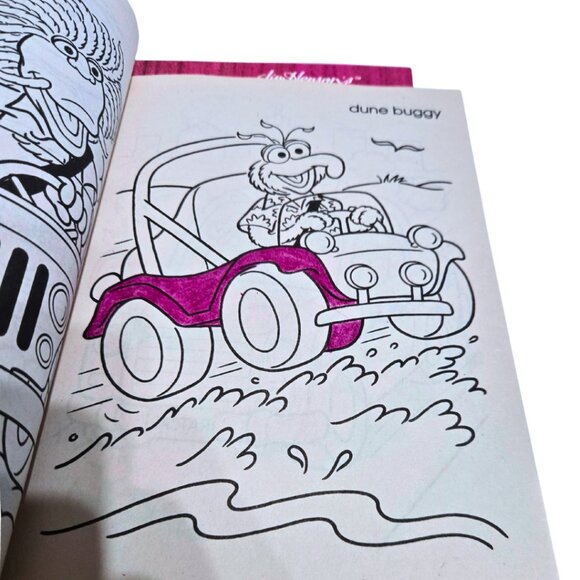 Jim Henson's 1999 MUPPETS GREAT BIG Coloring Book, And Muppets on wheels - Picture 7 of 7